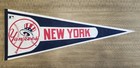 Vintage New York Yankees Full Size Pennant Heavy Felt See Description 