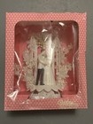 Vintage Wilton Bride   Groom Wedding Cake Topper Marriage Vows Cross Chapel Arch