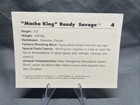 1990 Classic Wwf Card  4 Macho Man King Randy Savage Madness Wwe