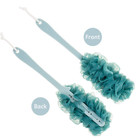 Lufa Back Scrubber For Shower  Long Handle Bath Sponge Shower Brush  Soft