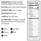 Organic Raw Pepitas  pumpkin Seeds      Non-gmo  Kosher  Vegan     By Food To Live