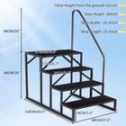 New Swimming Pool Ladder Hot Tub Steps Ladder With Handrails Heavy Duty Black