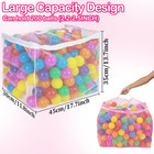 2 Pcs Ball Pit Balls Bags - Storage Mesh Bag With Zipper Suitable For Toys sturd