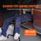 40 In Under Dash Creeper 330 Lbs Rolling Garage Creeper Height Adjustable