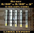 5 Pcs Set 3 32  X 3 32  X 3  Hss Square Tool Bit T-42  10  Cob 