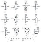 118pcs Piercing Kit For All Body Piercings Stainless Steel Piercing Jewelry 14g