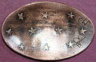 Usa 250 Love Token good Luck elongated Penny  crafted By Astoria Artist ix 