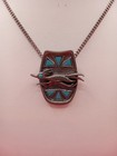 J  Ritter Roadrunner Western Pewter     Faux Turquoise Bolo Tie - Charm   Chain