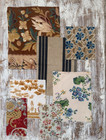 Antique   Vintage French Fabric Textile Bundle Slowstitching  b 