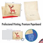 10 Merry Christmas Note Cards Bulk - Holiday Knockout M6666xsg