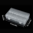 50 Pack 1 6 In 41 Mm Round Coin Capsule Holders W  Case 4 Us Silver Eagle