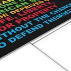 Due Process Yard Sign  24x18    12x18  - Anti-authoritarian  Save Democracy