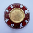 Vintage Cloisonne Chinese Phoenix Bird Fenghuang Trinket Box Clouds Enamel Brown
