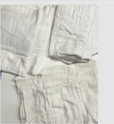 Vtg  Lot Of 10 Cloth Cotton Prefold Type Diapers    Polishing Rags 17    X 12   