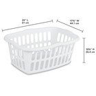 Sterilite 12-pack Rectangular Laundry Basket  Plastic Clothes Hamper  1 5 Bus   