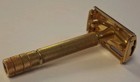 Vintage Mid 1940   s Gillette Milord De Tto Gold Safety Razor  no Date Code  Nice 