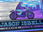 Authentic Jason Isbell Nashville Tn 2025 Ap Poster Purplevariant Signed S n   20