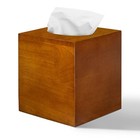 Tissue Box Cover Square  Tissue Box Holder With Slide-out Bottom  Acacia Wood