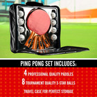 Ping Pong Paddles Sets - Portable Table Tennis Paddle Set With Ping Pong Paddles