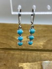 Dk Jewelers Southwestern Turquoise Sterling Silver Petite Dangle Earrings 1 25   