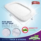 Vanduck 100  Cotton Terry Mop Pads 15x8 Inches 3-pack  Cloth White 