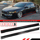 For 23-25 Honda Accord 11th Gen Akasaka Gloss Black Add On Side Skirt Extensions