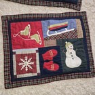 Christmas Quilt Shams X2 Lodge Patchwork   See Details 