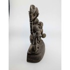 Brass Durga Goddess Statue Hindu Deity On Lion     Multi-armed Mahishasura Slayer