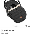 Jj Cole Bundleme Baby Footmuff Car Seat Stroller Cover Infant Warm Soft - Black