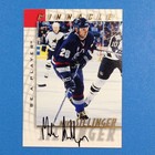1997-98 Pinnacle Be A Player  16 Mike Sillinger Hockey Card Autograph Canucks Nm