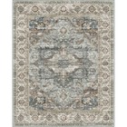 Fortsea Machine Washable Rug 8x10 - Vintage Inspired Distressed Design Large