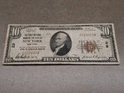 1929  10 Fnb City Of New York National Currency Note Charter  29