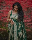 Designer Sari Bollywood Bridal Silk Saree Blouse South Indian Party Wear Saree