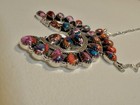Native Spiny Oyster Turquoise Sterling Silver Navajo Squash Blossom Necklace