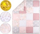 The Peanutshell 3-piece Pink Woodland Floral Crib Bedding Set For Baby Girls - I