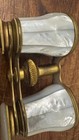 Antique Pair Of French Brass And Mother-of-pearl Opera Glasses Latour Paris 