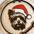 Personalized Yorkie Dog Christmas Ornament Yorkshire Terrier Laser Engraved