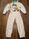 Chervo Ski Suit One Piece Snowsuit Snow Bib White Vintage 1980s Womens Medium