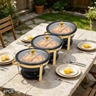 4 Pack 5qt Stainless Steel Chafing Dishes  Chafing Dish Buffet Set For Parties