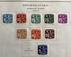 Czechoslovakia - Old Album Page Of 1943 Bohemia And Moravia Stamps