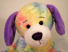 Webkinz Plush Tie Dyed Puppy Hm385 Dog No Code Ganz Retired Multi Color Toy