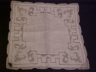 Vintage Madeira Linen Wedding Hanky W  Tiny Flowers 47280