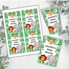 Personalized Safari Jungle Juice Pouch Labels Birthday Party  Baby Shower Decor