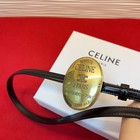 Womens Celin e Black Leather Belt Width  13mm 0 51in