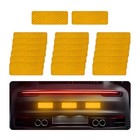 Povtii 20 Pcs Car Reflective Stickers  Intense Reflective Waterproof Yellow