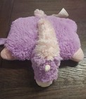 2010 Pillow Pets Pet Pee-wees  Purple Plush Stuffed Magical Unicorn