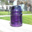 Great Royal Purple Cd 121 Canada Toll Style Glass Insulator