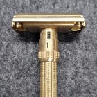 Vtg 1961 Gillette Gold Slim Adjustable Aristocrat 1-9 De Tto Razor Date Code H3