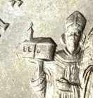 1944 Slovakia 10 Korun Silver Km-9  Cross On Top Of Church