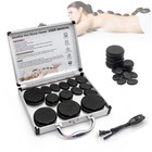 14 Pcs Hot Stones Massage Set   Heater Kit - Electric Basalt Stones For Spa Ther